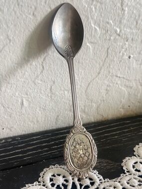 Vintage Silverplate Demitasse Spoon. Korea